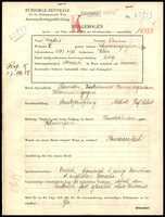 Applicant: Wecker, Paula; born 21.11.1897 in Vienna (Austria); single.