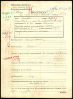 Applicant: Rosenbaum, Naftali; born 30.9.1913 in Kolomea; single.