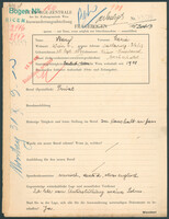 Applicant: Stary, Maria; born 20.9.1884 in Krew-Russia; married.