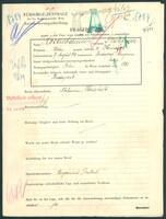 Applicant: Rosenbaum, Szerena; born 7.8.1913 in Budapest (Hungary); single.