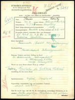 Applicant: Stein, Moritz; born 20.4.1907 in Campulung Moldovenesc (Romania); single.