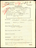 Applicant: Steinsberg, Friedrich; born 3.2.1908 in Vienna (Austria); married.