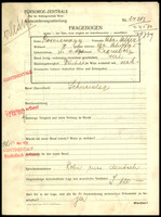 Applicant: Rosencwayg, Abraham Alter; born 31.10.1891 in Przedbórz (Łódź, Poland); married.