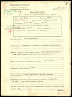 Applicant: Löwy, Franz; born 18.8.1904 in Graz (Austria); single.