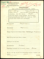 Applicant: Löwy, Julius; born 2.5.1879 in Kostel (Czech Republic); married.
