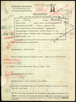 Applicant: Löwy, Gertrude; born 31.1.1884 in Hustopeče (Czech Republic) ; married.