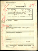 Applicant: Rosenfeld, Meta Beate; born 13.9.1919 in Vienna (Austria); single.