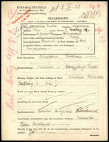 Applicant: Knittel, Magdalina; born 22.1.1914 in Oradea (Romania) ; single.