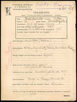 Applicant: Knöpfmacher, Oskar; born 29.10.1899 in Hustopeče (Czech Republic) ; single.
