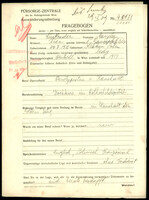 Applicant: Lustbader, Maryla; born 24.7.1912 in Krakow (Poland); single.
