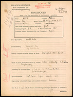 Applicant: Köck, Klara; born 18.10.1907 in Oradea (Romania) ; divorced.