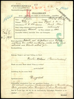 Applicant: Lyner, Burich Hersch; born 13.12.1896 in Busʹk (Ukraine); married.