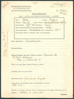Applicant: Kohn, Eugenie; born 2.4.1891 in Prague (Czech Republic); single.