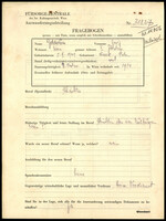 Applicant: Goldwurm, Josef; born 5.10.1909 in Narol (Poland); married.