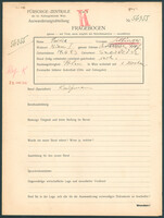 Applicant: Gottinger, Salke; born 14.6.1883 in Szczucin (Poland); married.