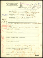 Applicant: Müller, Antonia; born 8.1.1892 in Dunajská Streda (Slovakia); divorced.