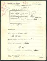 Applicant: Graner, Ludwig; born 17.9.1919 in Rechnitz (Austria); single.