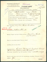 Applicant: Schneider, Isidor; born 27.5.1888 in Lubaczow; married.