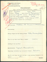 Applicant: Spieler, Lili; born 3.12.1908 in Gross-Enzersdorf (Austria); single.