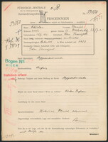 Applicant: Schächter, Baruch; born 25.11.1895 in Ternopilʹ (Ukraine); married.