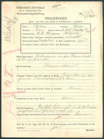 Applicant: Spielman, Hermann; born 16.8.1887 in Boskovice (Czech Republic); married.