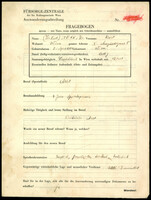 Applicant: Stern, Kurt; born 3.4.1909 in Vienna (Austria); single.