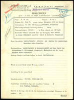 Applicant: Stern, Karl; born 24.10.1912 in Rechnitz (Austria); single.