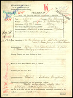 Applicant: Stern, Hans Hermann; born 14.9.1922 in Vienna (Austria); single.