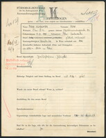 Applicant: Schächter, Rosa; born 12.8.1891 in Zalishchyky (Ukraine); married.