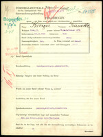 Applicant: Krieger, Jeanette; born 23.2.1920 in Vienna (Austria); single.