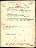 Applicant: Rosenkranz, Josef; born 13.11.1891 in Lopuszna; married.