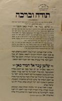 תודה וברכה : ... בעד שלום ... שלטן עבד אל חמיד כאן השני ...