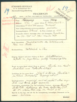 Applicant: Rosenzweig, Franz; born 21.4.1906 in Budapest (Hungary); divorced.