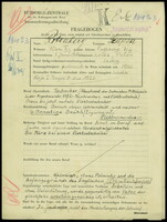 Applicant: Rotenberg, Szapsa; born 1.1.1918 in Łódź (Poland); single.