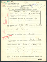 Applicant: Löwenbein, Friedrich; born 7.6.1901 in Vienna (Austria); married.