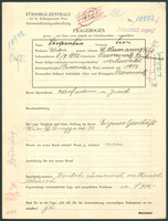 Applicant: Löwenschuss, Leon; born 8.9.1892 in Chernivt︠s︡i (Ukraine); married.