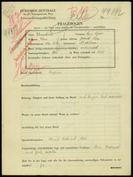 Applicant: Weissbrod, Lyse Ojser; born 30.6.1876 in Trobuzna; married.