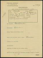 Applicant: Weissglas, Berta; born 18.9.1897 in Scherochenowce; single.