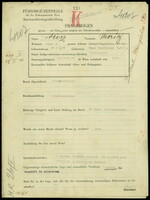 Applicant: Weisz, Moritz; born 27.1.1877 in Topol̕čany (Slovakia); married.