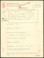 Applicant: Wiesen, Szya; born 25.10.1898 in Limanowa; married.