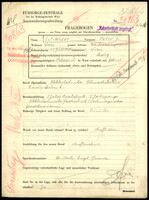Applicant: Schanzer, Peter; born 11.7.1918 in Vienna (Austria); single.