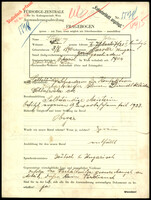 Applicant: Stiassny, Johan; born 3.2.1890 in Sarvär (Hungary); divorced.