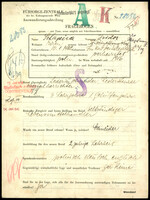 Applicant: Schapira, Isidor; born 10.1.1902 in Synʹkiv (Chortkivsʹkyĭ raĭon, Ukraine); married.