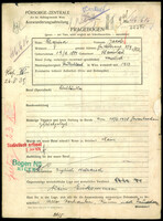Applicant: Schapira, Jacob; born 19.9.1884 in Stanislau; married.