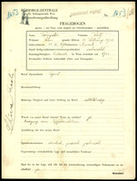 Applicant: Trompeter, Wolf; born 22.12.1874 in Łańcut (Poland); married.
