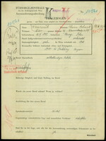 Applicant: Weinraub, Chaim Schmerl; born 16.3.1902 in Dznryn; married.