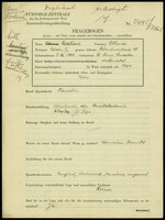 Applicant: Welisch, Olivia; born 3.12.1904 in Saint Louis (Mo.); married.