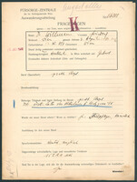 Applicant: Willmann, Friedrich; born 27.12.1897 in Vienna (Austria); married.