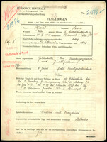 Applicant: Wurst, Leon; born 31.3.1911 in Dobromylʹ (Ukraine); single.