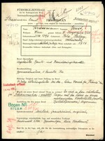Applicant: Strassmann, Ernst; born 21.8.1896 in Pula (Croatia); married.